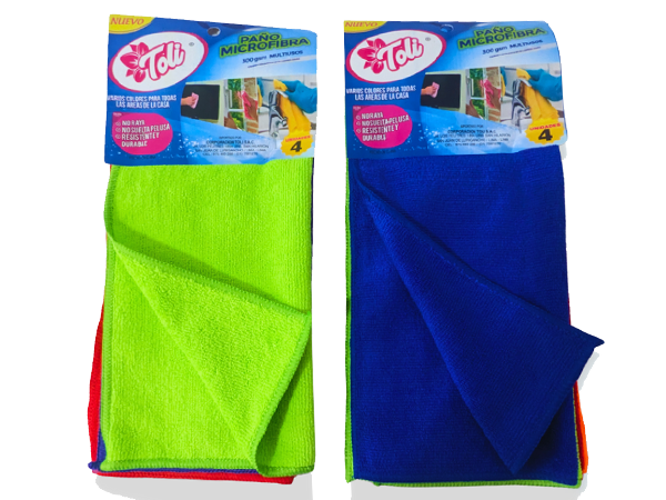 Paño Pack x4 Microfibra